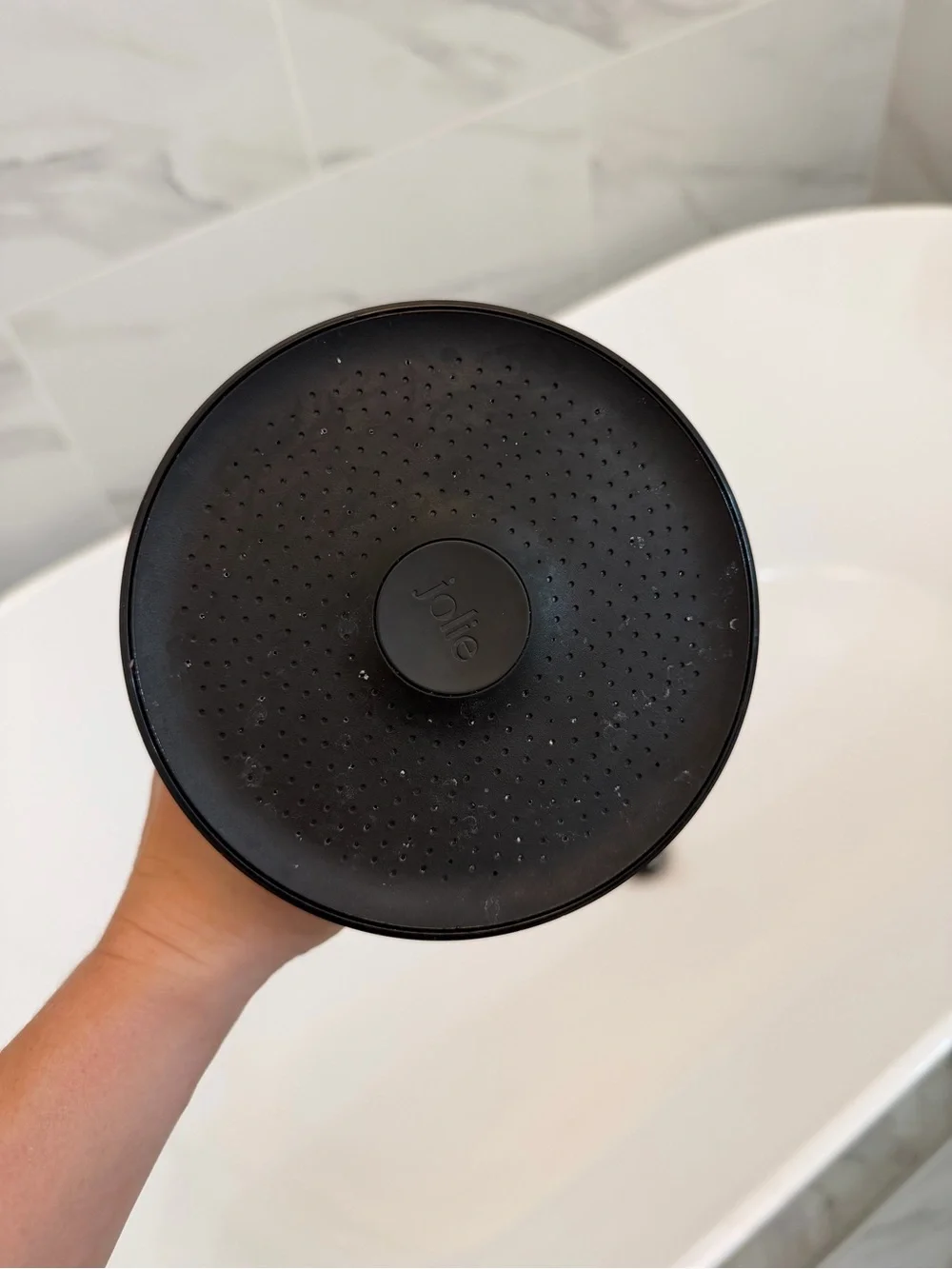Jolie Showerhead Filter Attachment - Black and White